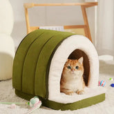 Cave-Style Warm Deep Sleeping Snug Cat Cave Dog House Tektoty